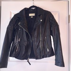100% leather Michael Kors Moto Jacket